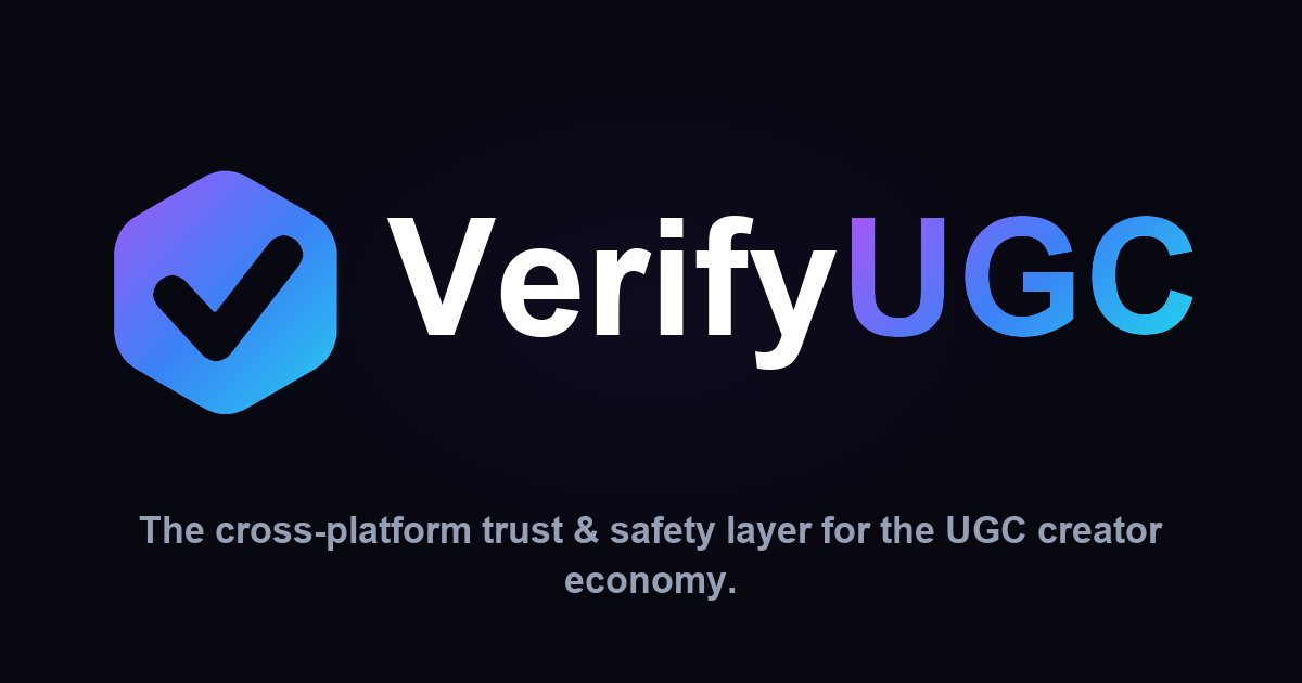 VerifyUGC project screenshot